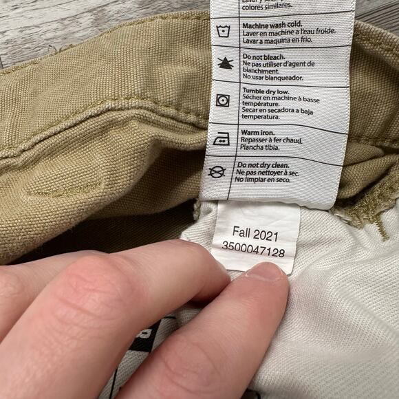 Carhartt Rugged Flex Khaki Tan Mens 37x30 Relaxed Fit‎ Straight Canvas Work Pant - Picture 12 of 12